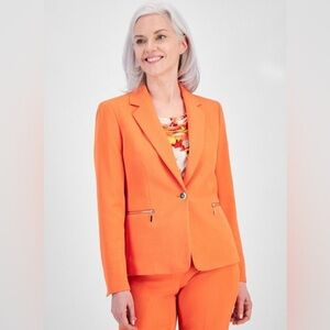 NWT Kasper Women's Orange Blazer | Size 8